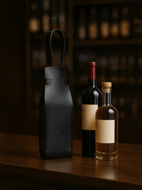 Bolsa porta botellas varios destilados licores,Champán,tequilas,licores,ron,whiskey,Brandy *Pull Negro*