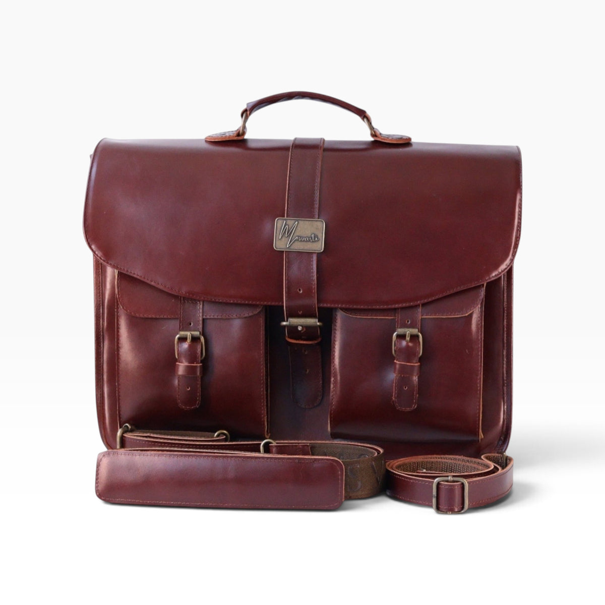 New Portafolio 100% CUERO Mod. Messenger *Pull Shedron* 19” - mosvartimxNew Portafolio 100% CUERO Mod. Messenger *Pull Shedron* 19”