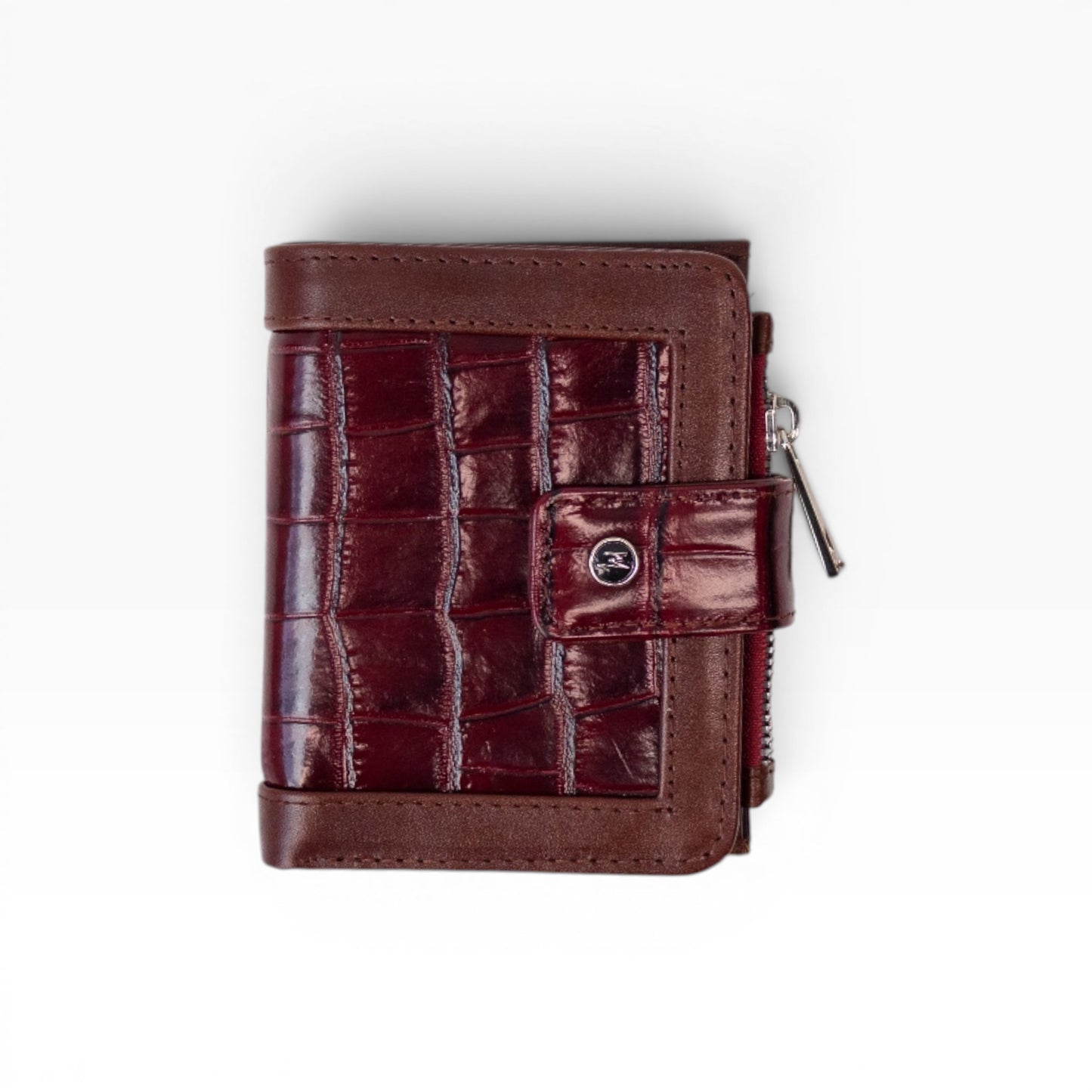 Cartera Dama (Grabado de Cocodrilo rojo) mod Bolivia