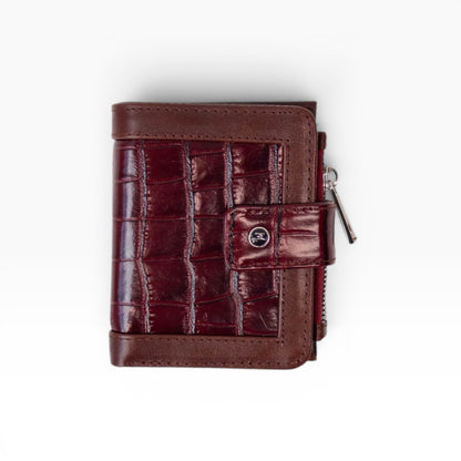 Cartera Dama (Grabado de Cocodrilo rojo) mod Bolivia