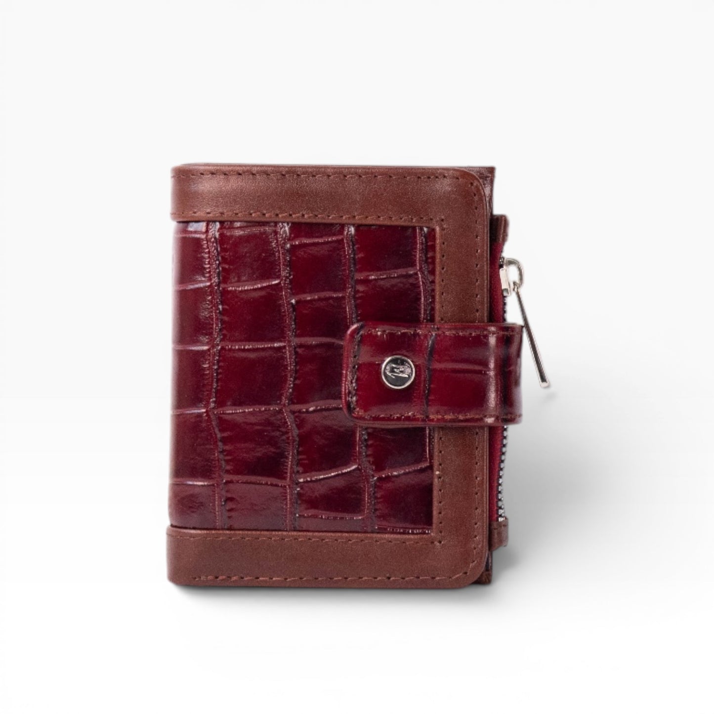 Cartera Dama (Grabado de Cocodrilo rojo) mod Bolivia