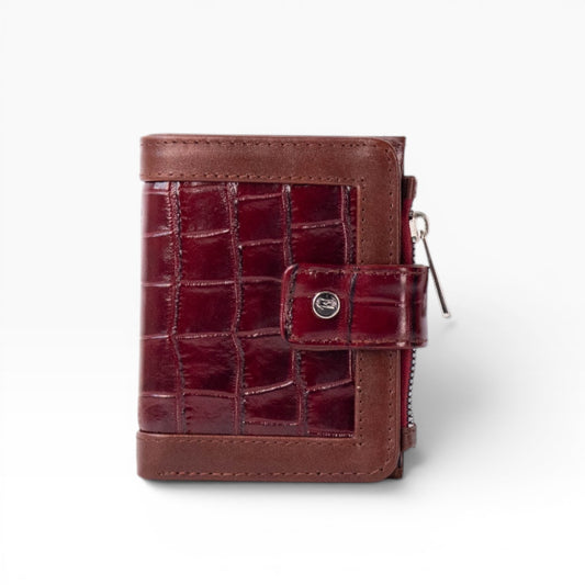 Cartera Dama (Grabado de Cocodrilo rojo) mod Bolivia