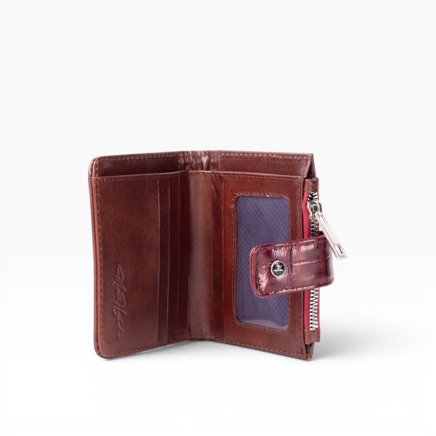 Cartera Dama (Grabado de Cocodrilo rojo) mod Bolivia