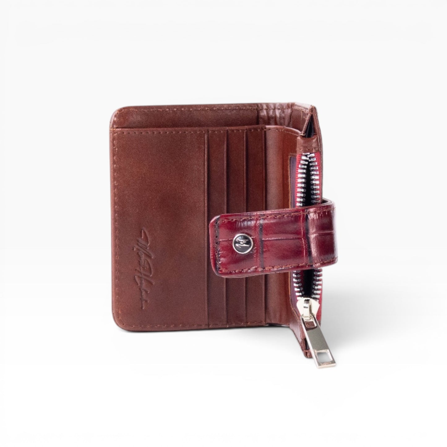 Cartera Dama (Grabado de Cocodrilo rojo) mod Bolivia
