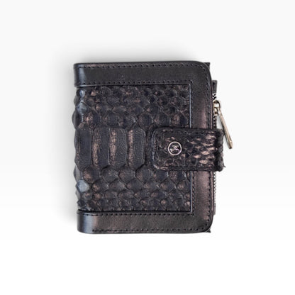 Cartera Dama (piel de Piton negro) mod Bolivia
