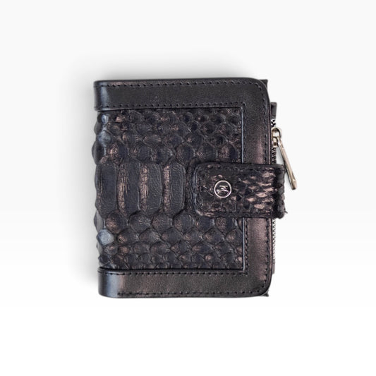 Cartera Dama (piel de Piton negro) mod Bolivia