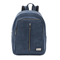 Back pack Mod. Tokio Mochila clasica cuero ( Crazy Azul)