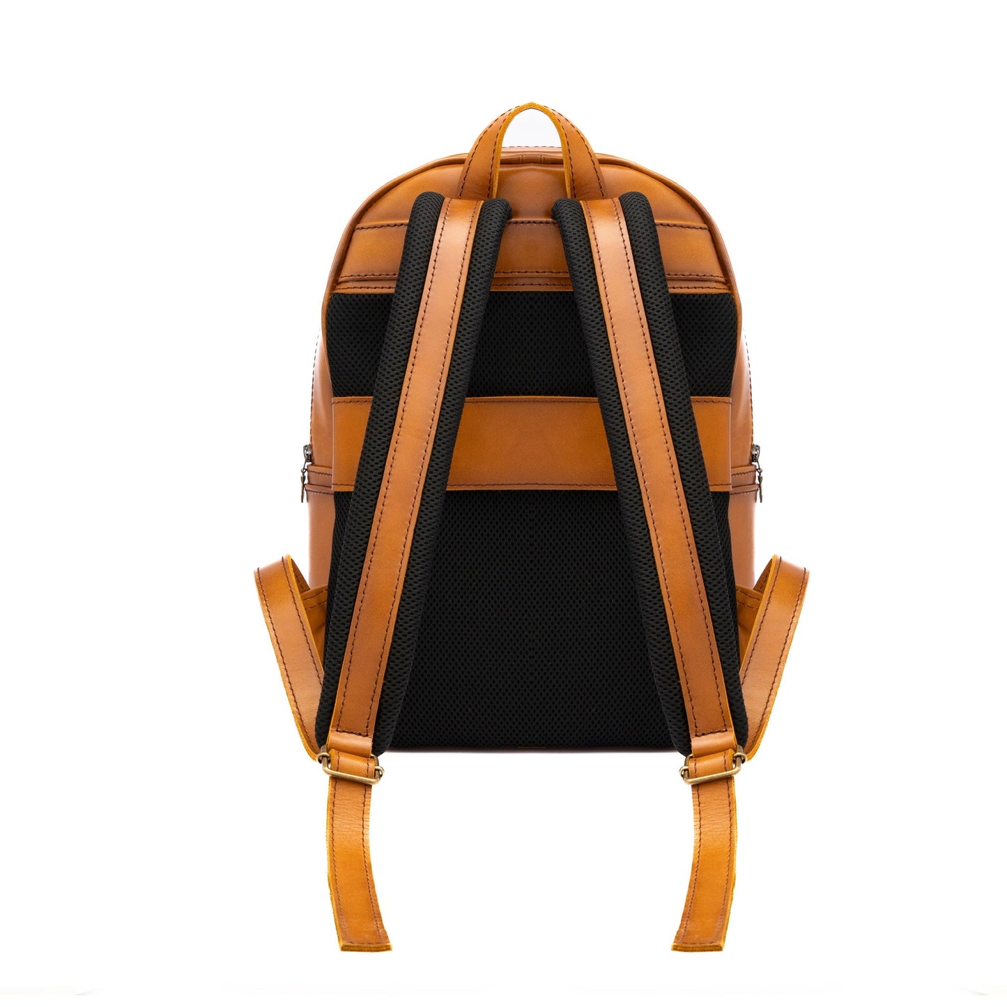 MOSVARTI Back pack Mod. Tokio Mochila clasica cuero ( PULL UP MIEL)