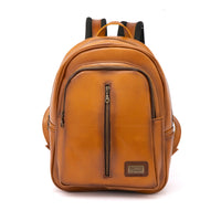 Back pack Mod. Tokio Mochila clasica cuero ( PULL UP MIEL)