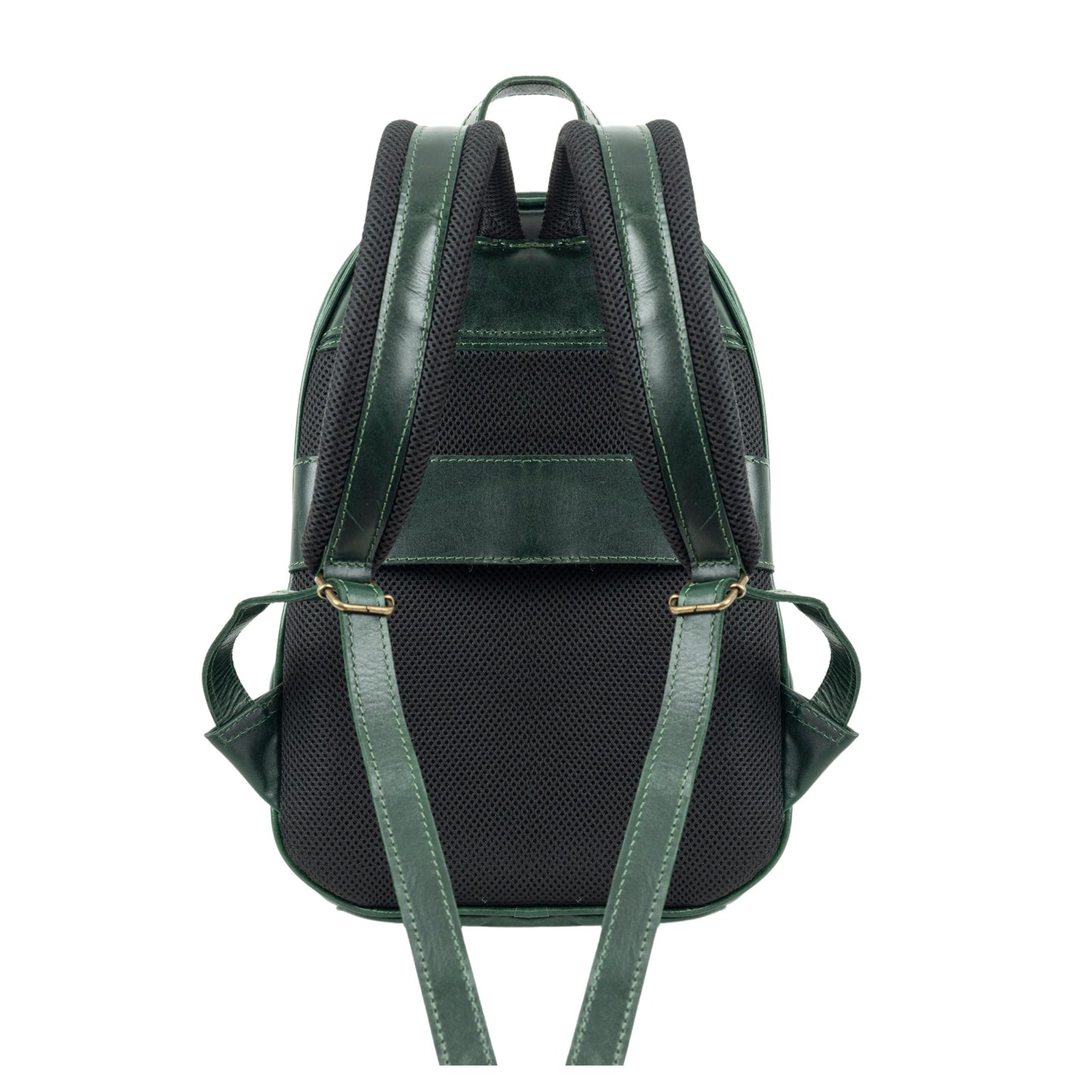 MOSVARTI Back pack Mod. Tokio Mochila clasica cuero ( Pull Verde)