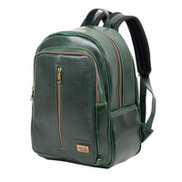 Back pack Mod. Tokio Mochila clasica cuero ( Pull Verde)