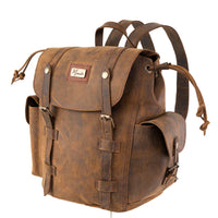 Backpack Mod. Chicago Urban style cuero (Crazy Café)