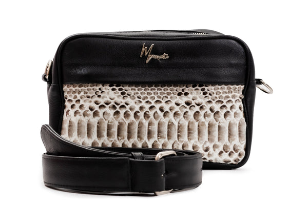 Bandolera  Piton Natural cuerpo floter negro Mod Matew.
