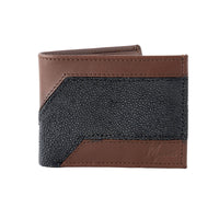 Cartera caballero Leather exotic Genuine Mod. Zafari Café/MANTARRAYA