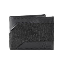 Cartera caballero Leather exotic Genuine Mod. Zafari NEGRO/CUELLO DE TORO NEGRO