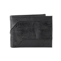 Cartera caballero Leather exotic Genuine Mod. Zafari Negro/lizard