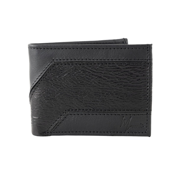 Cartera caballero Leather exotic Genuine Mod. Zafari NEGRO/TIBURON NEGRO