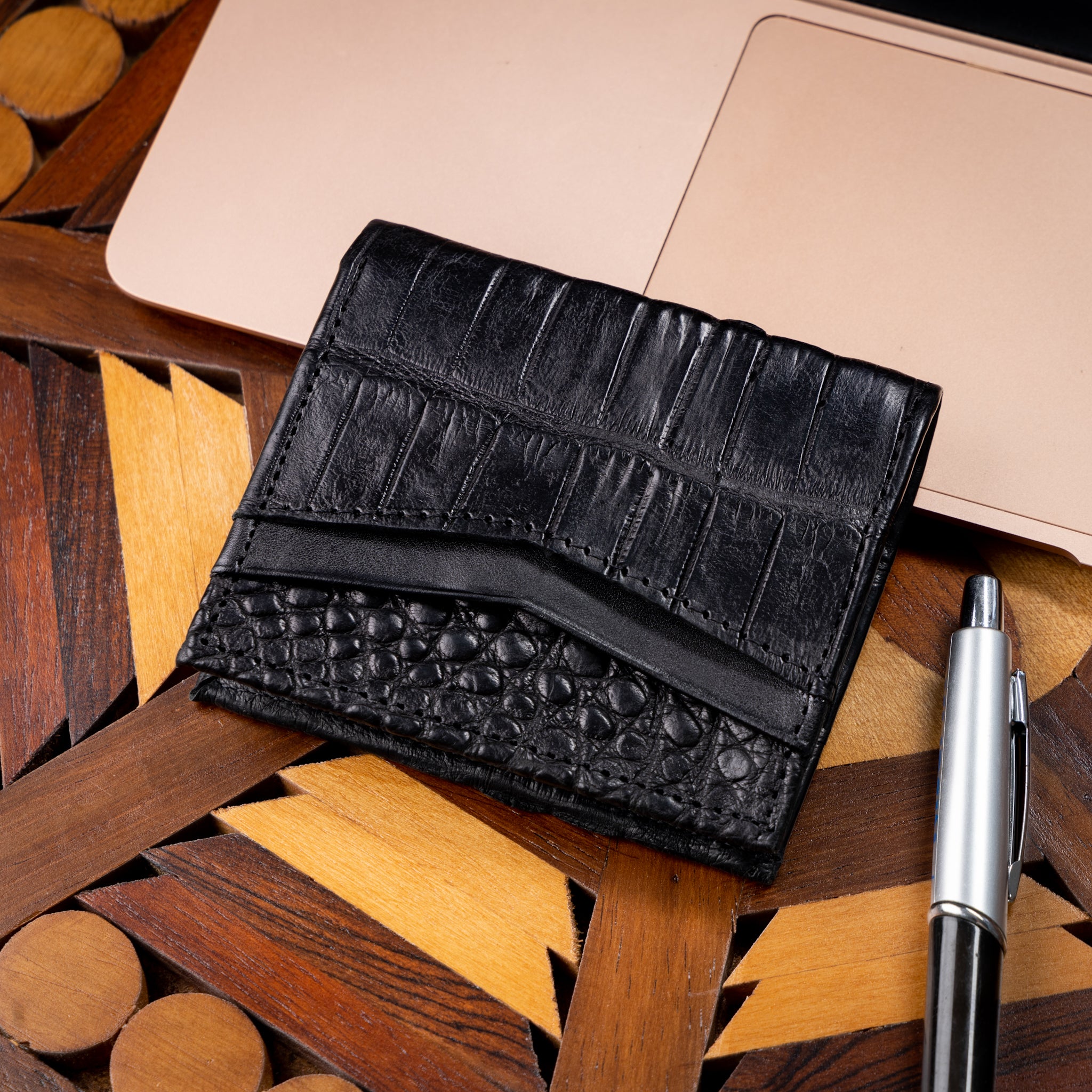 Cuero Tarjetero Tienda De Carteras De Hombre Cartera Vertical De