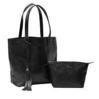 Bolsa Dama Tote 100% Piel Mod.  *Pull up Negro*  + 💄Cosmetiquera 👝 Gratis!!