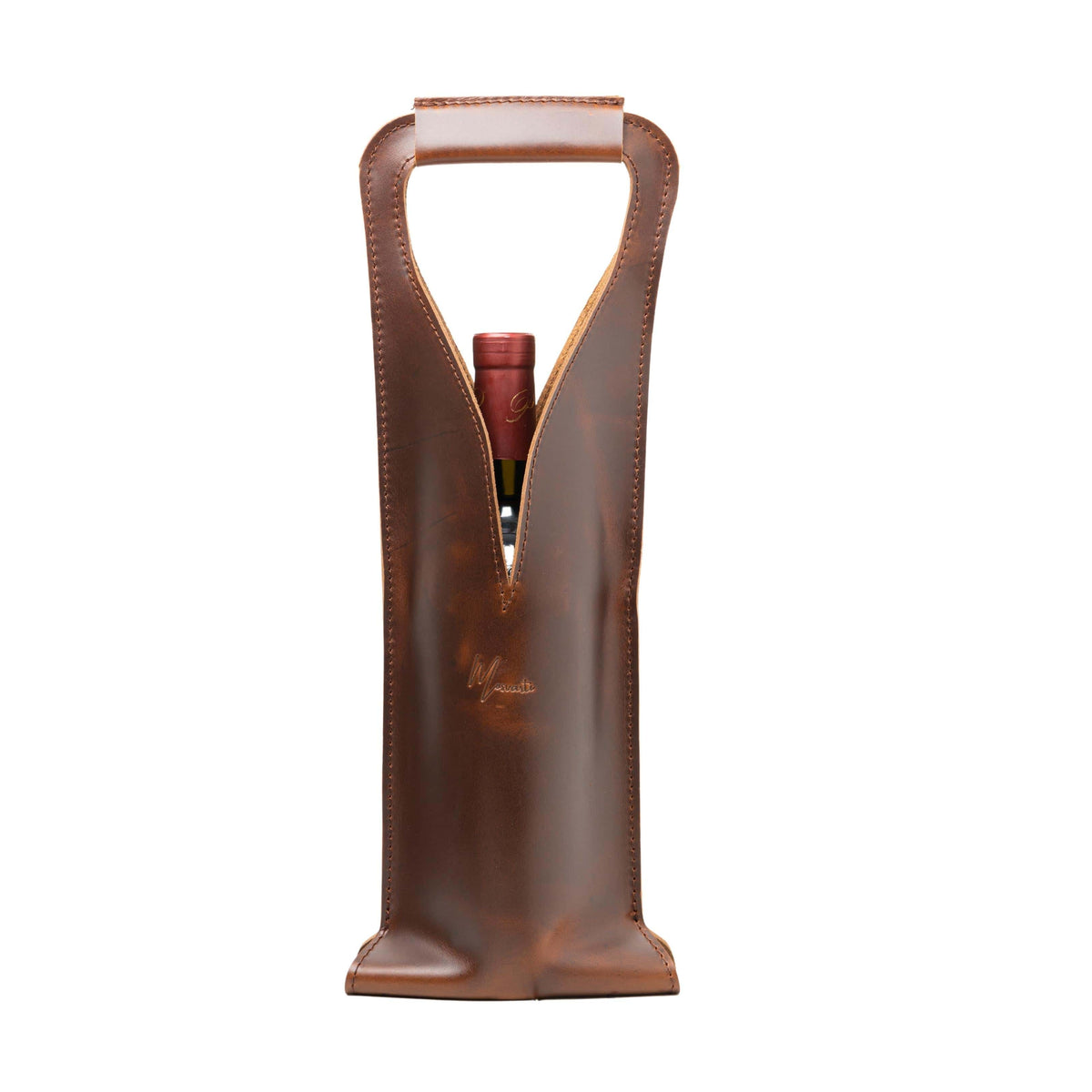 Bolsa de vino de cuero Porta botella piel 100% Mod. Merlot - mosvartimxBolsa de vino de cuero Porta botella piel 100% Mod. Merlot
