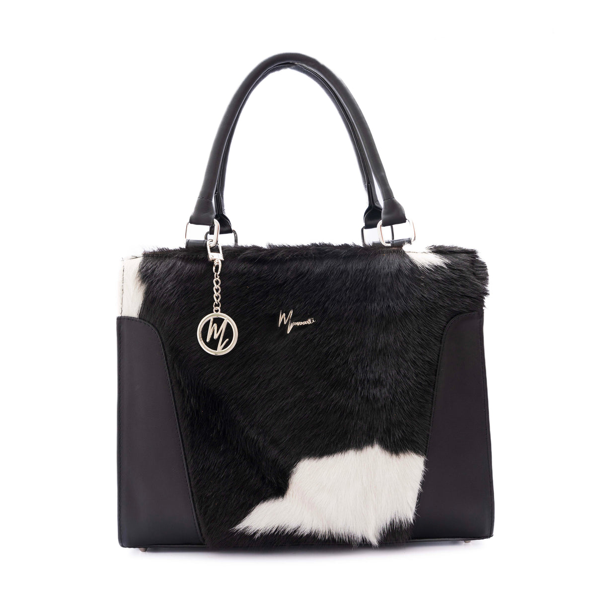 Bolso Amazonas Damá Pelo de Res Autentico (Negro/Blanco) - mosvartimxBolso Amazonas Damá Pelo de Res Autentico (Negro/Blanco)