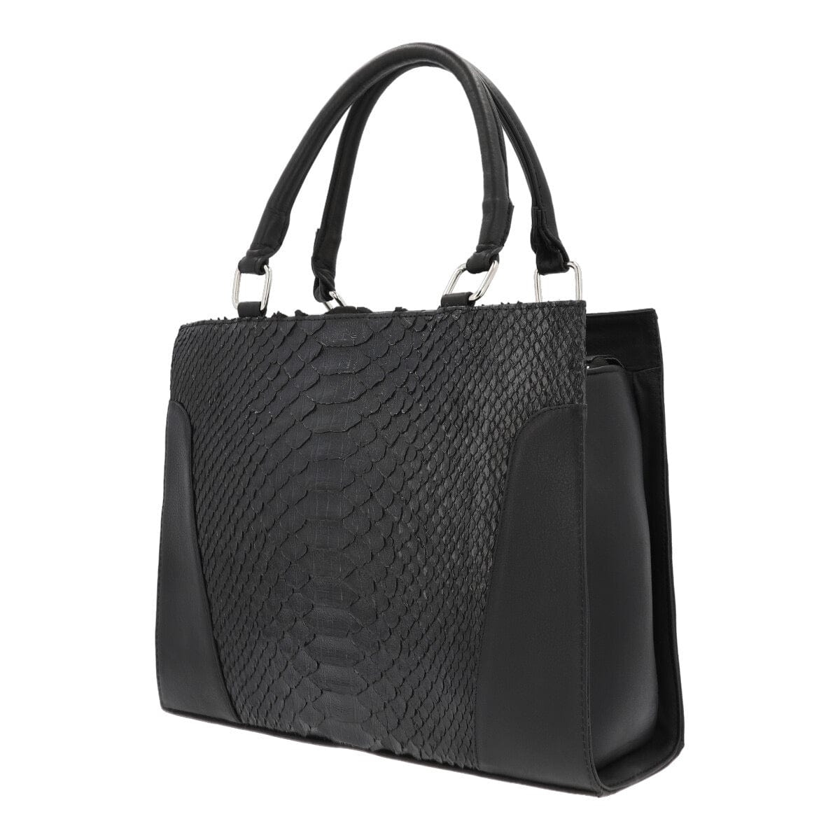 Bolso Amazonas Damá Pitón Genuino (Negro) - mosvartimxBolso Amazonas Damá Pitón Genuino (Negro)