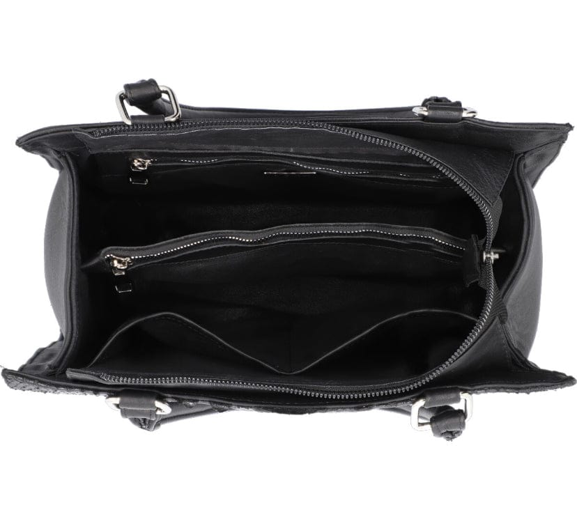 Bolso Amazonas Damá Pitón Genuino (Negro) - mosvartimxBolso Amazonas Damá Pitón Genuino (Negro)