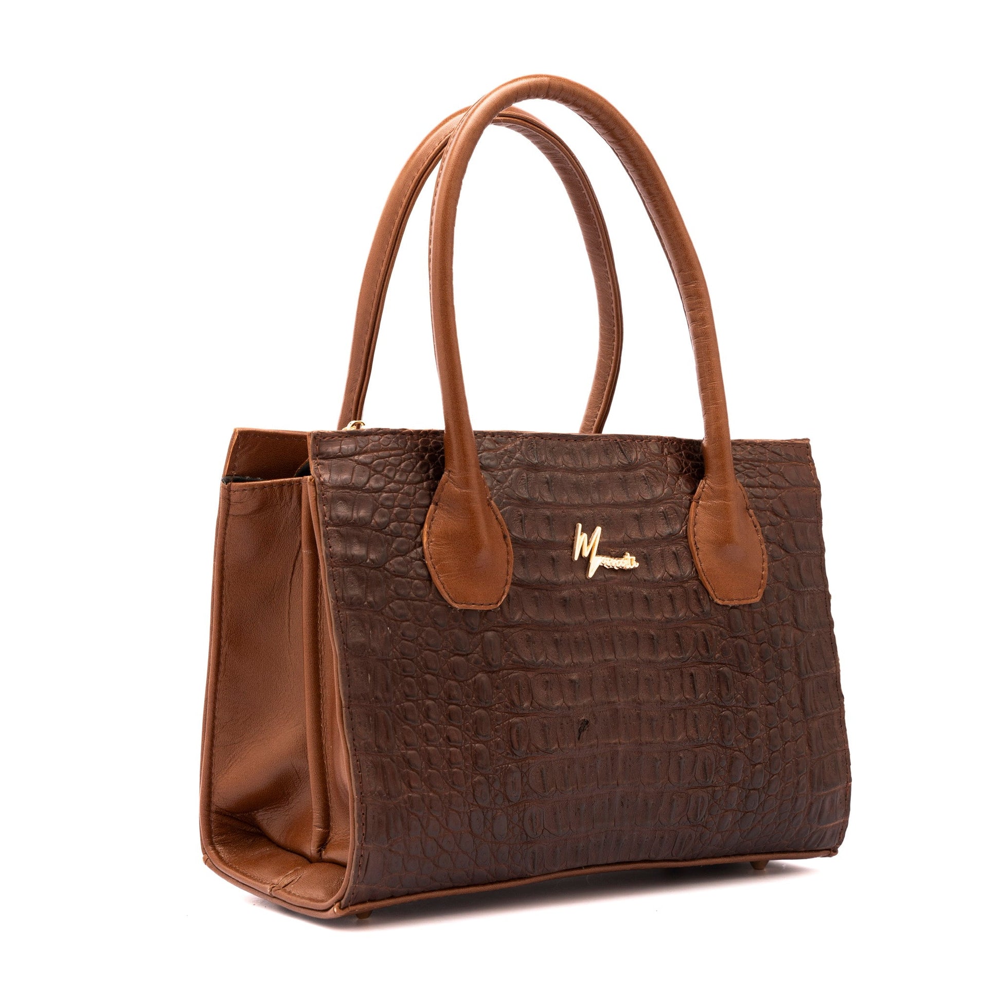 MOSVARTI Bolso Birkin Sensations cocodrilo genuino Café