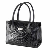 Bolso Birkin Sensations (Piton Negro Lustrado)
