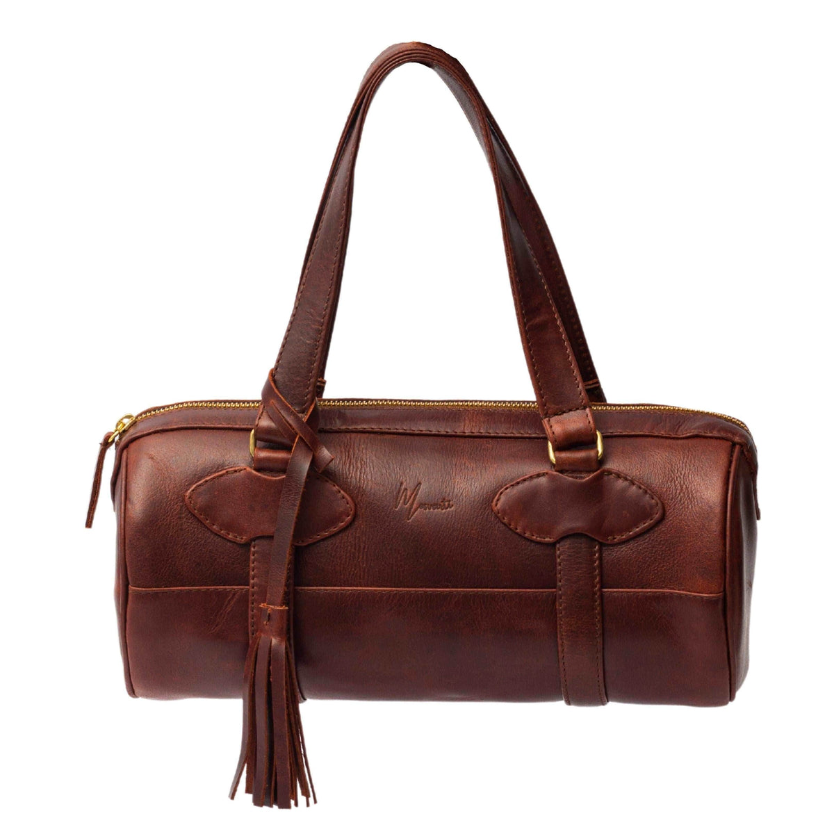 Bolso Dama Cilindrico 100% Piel Mod duffle Praga *Pull up Shedron* - mosvartimxBolso Dama Cilindrico 100% Piel Mod duffle Praga *Pull up Shedron*
