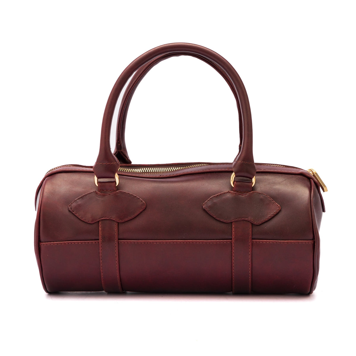 Bolso Dama Cilindrico 100% Piel Mod duffle Praga *Pull up Shedron* - mosvartimxBolso Dama Cilindrico 100% Piel Mod duffle Praga *Pull up Shedron*