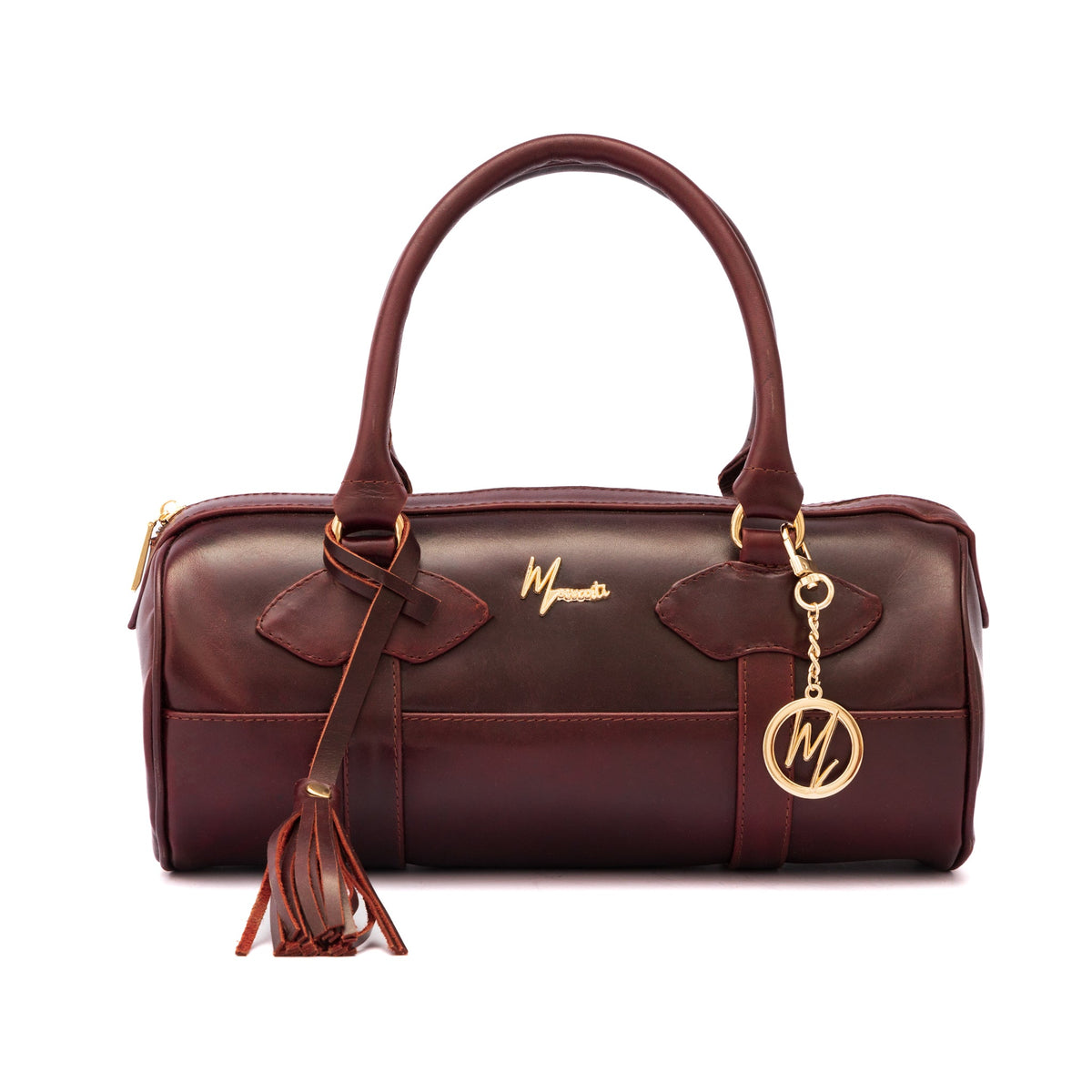 Bolso Dama Cilindrico 100% Piel Mod duffle Praga *Pull up Shedron* - mosvartimxBolso Dama Cilindrico 100% Piel Mod duffle Praga *Pull up Shedron*