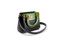 Bolso mod Brbara Piel de nopal verde/ Negro