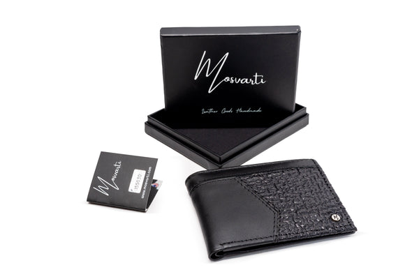 Cartera caballero mod Colombia Tiburon Negro