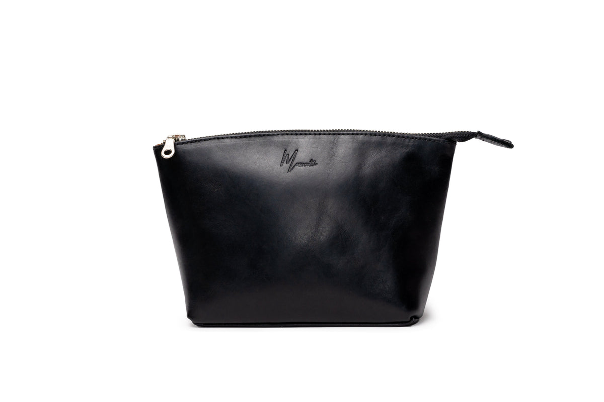 MOSVARTI Cosmetiquera 100% Piel Neceser Dama Para Accs. Berlin (Pull up negro)