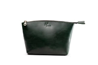 Cosmetiquera 100% Piel Neceser Dama Para Accs. Berlin (Pull up Verde)