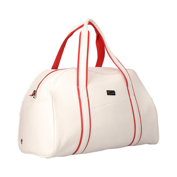 Maleta Sport Club Gym colors 100% Cuero Vacuno ( Blanco)