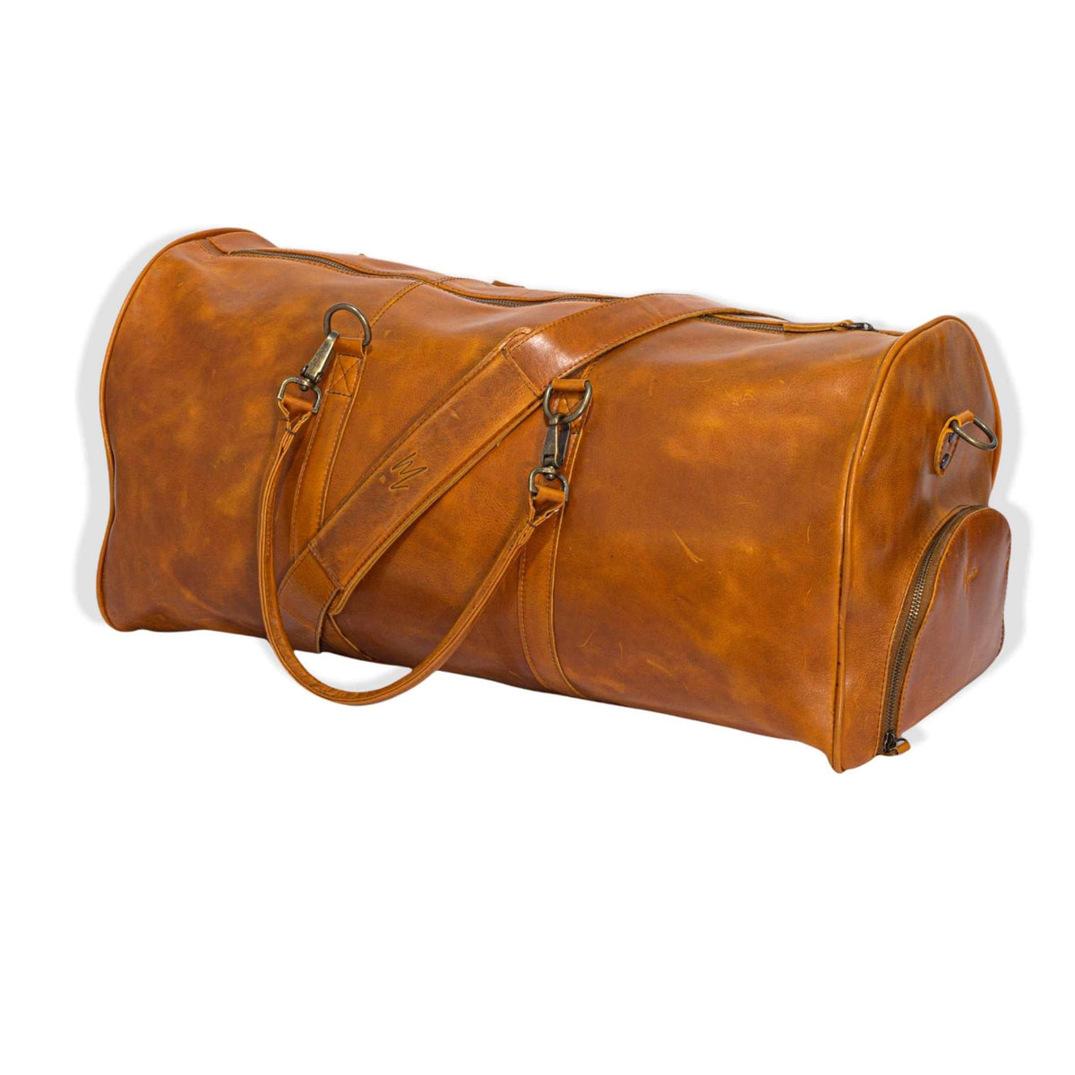 Maleta Piel Genuina con Gps mod. New York Duffle (Crazy Miel) - mosvartimxMaleta Piel Genuina con Gps mod. New York Duffle (Crazy Miel)