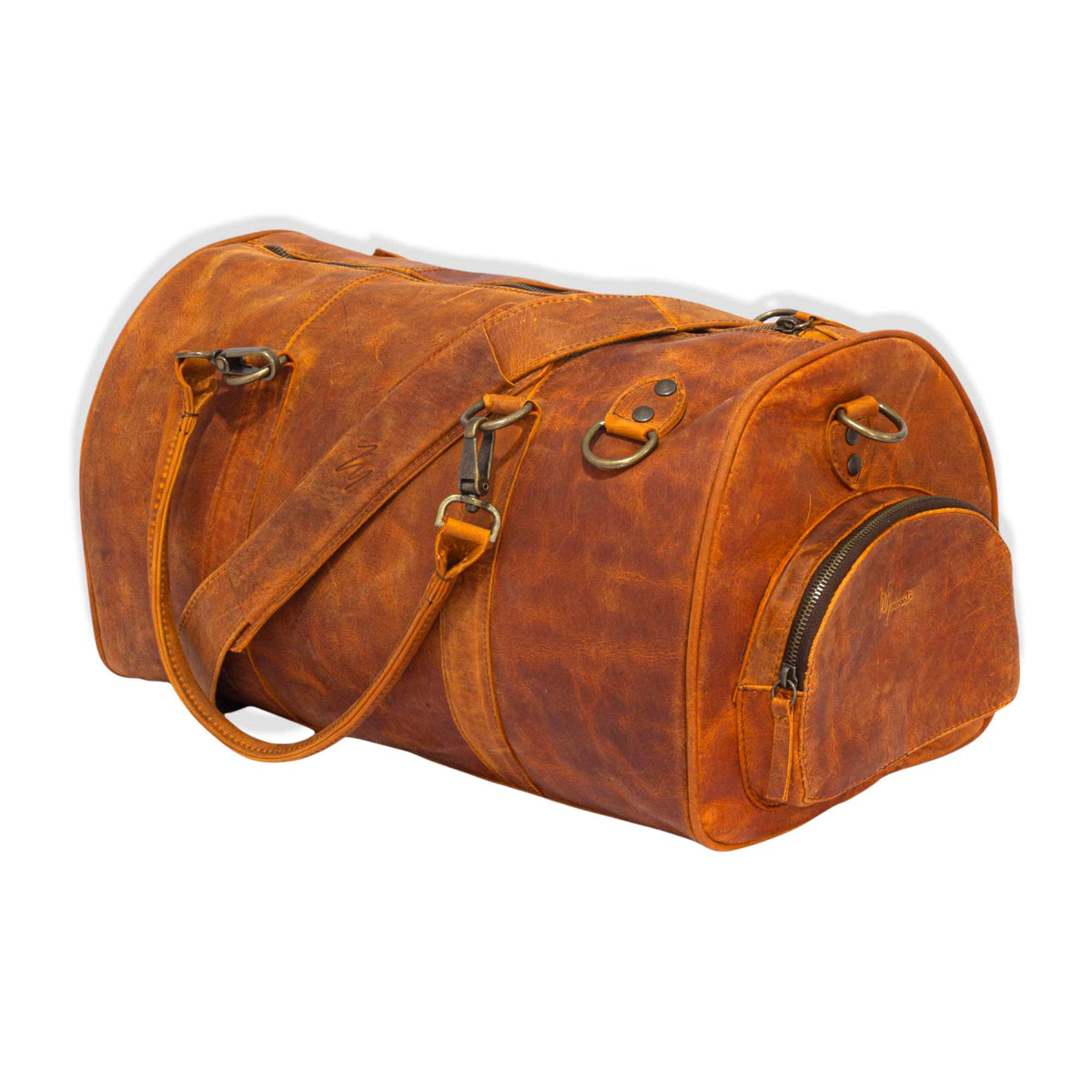 Maleta Piel Genuina con Gps mod. New York Jr. Duffle (Crazy Naranja) - mosvartimxMaleta Piel Genuina con Gps mod. New York Jr. Duffle (Crazy Naranja)