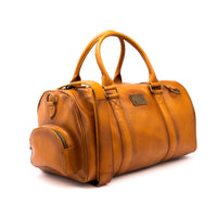 Maleta Piel Genuina con Gps mod. New York Jr. Duffle (Pull up Crazy Miel)