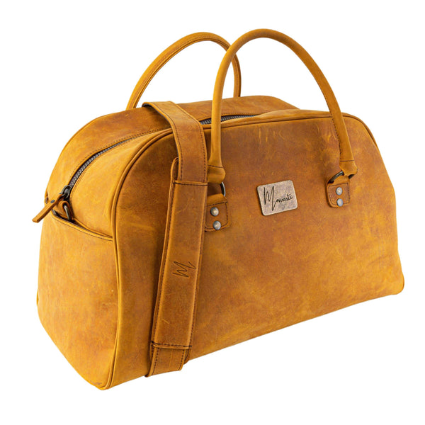 Maleta Piel Genuina Elegante mod. Paris (Crazy Miel )