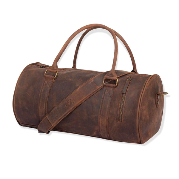 Maleta Piel Genuina Mod. Duffle London Gym (Crazy Café)