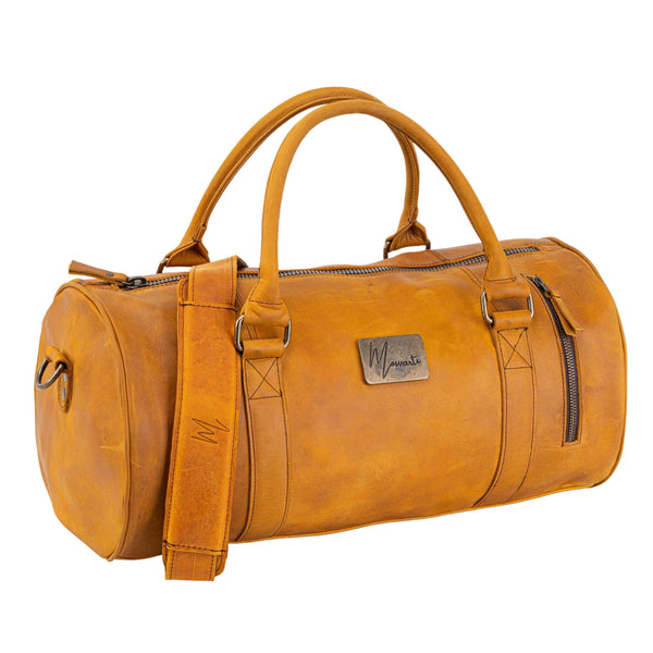 Maleta Piel Genuina Mod. Duffle London Gym (Crazy Miel )
