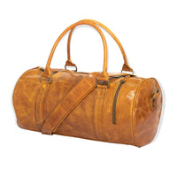 Maleta Piel Genuina Mod. Duffle London Gym (Krak Crazy Amarillo)