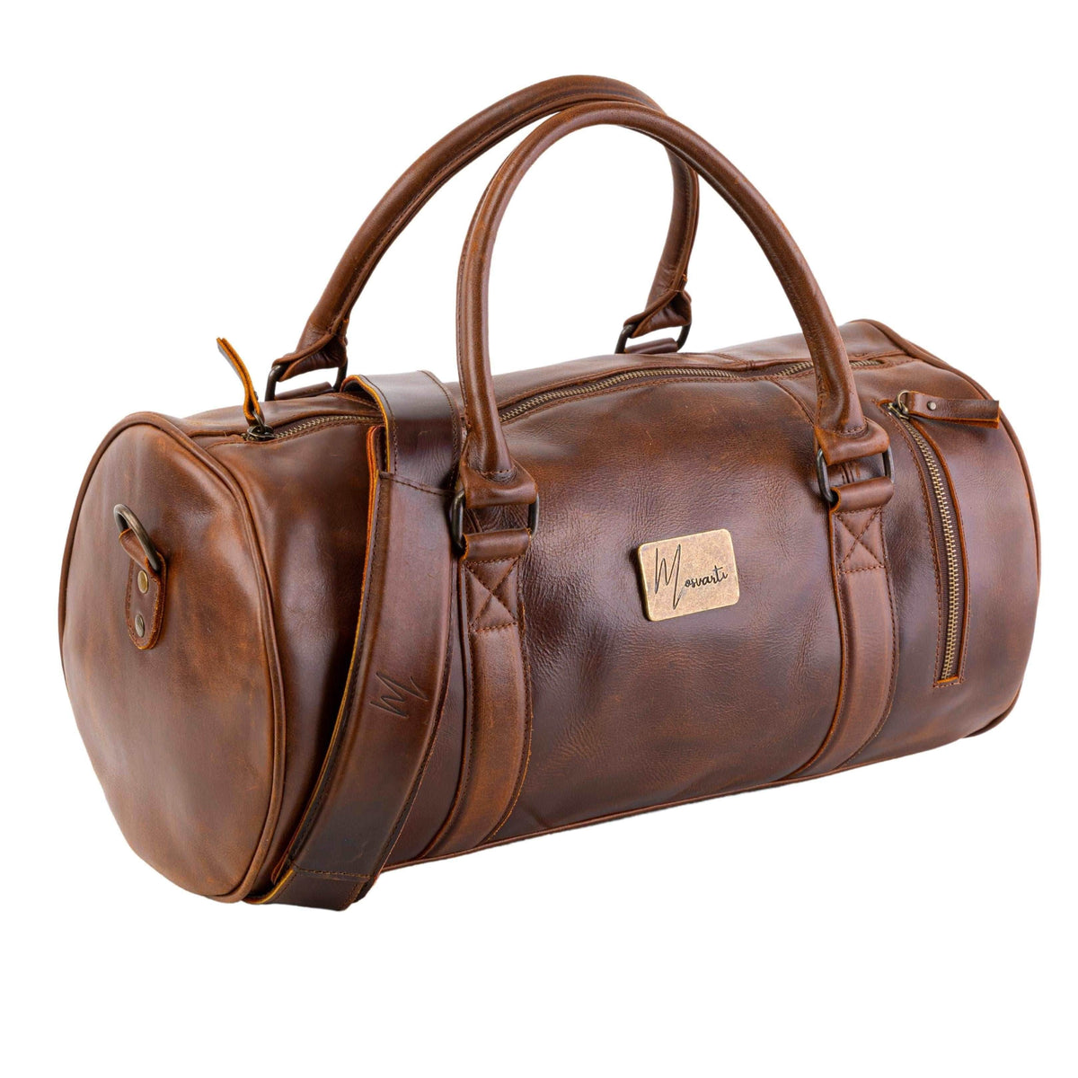 Maleta Piel Genuina Mod. Duffle London Gym (Pull up Roble ) - mosvartimxMaleta Piel Genuina Mod. Duffle London Gym (Pull up Roble )