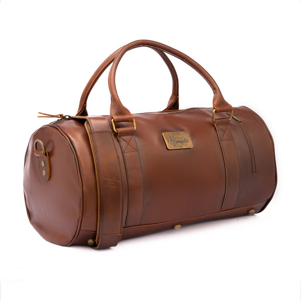 Maleta Piel Genuina Mod. Duffle London Gym (Pull up Roble )