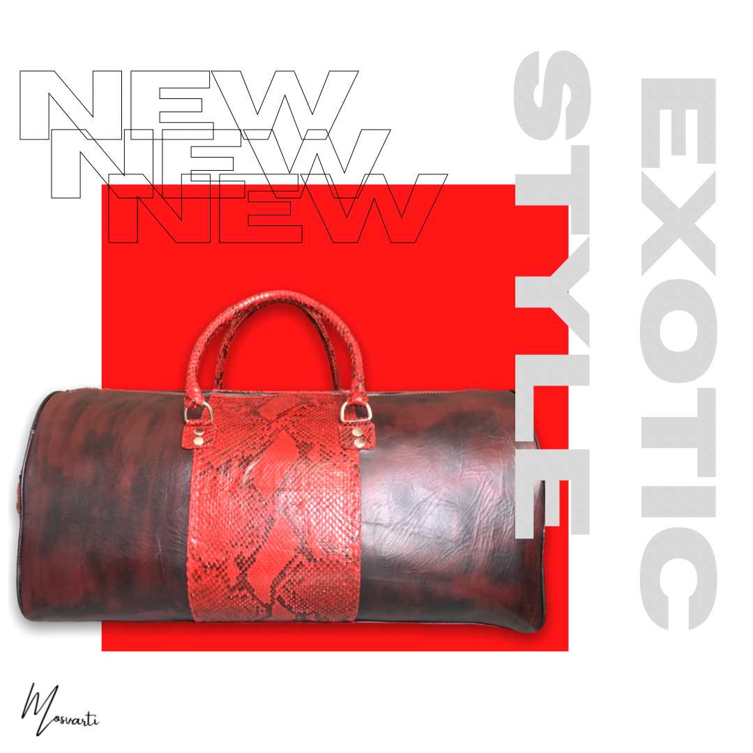 Maleta Piel Genuina mod. New York Duffle 🐍 Genuine - mosvartimxMaleta Piel Genuina mod. New York Duffle 🐍 Genuine