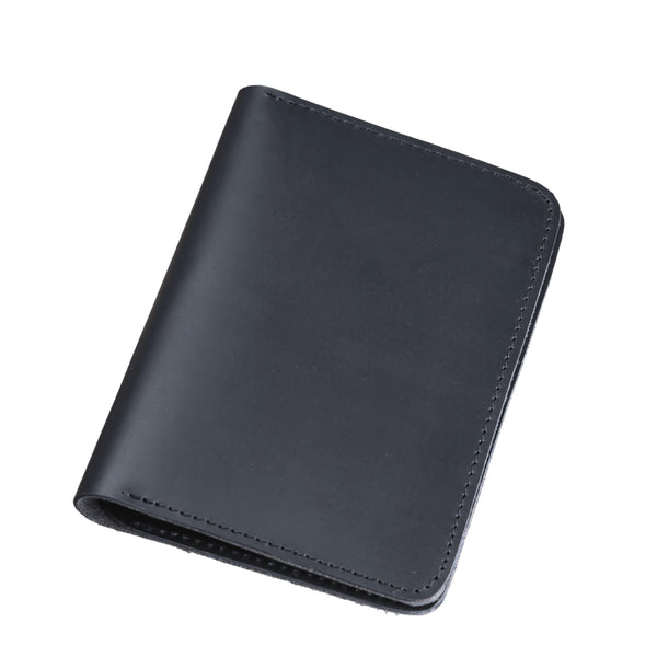 Porta Pasaporte Documentera o tarjetero  Mod. travel (Pull up Negro )
