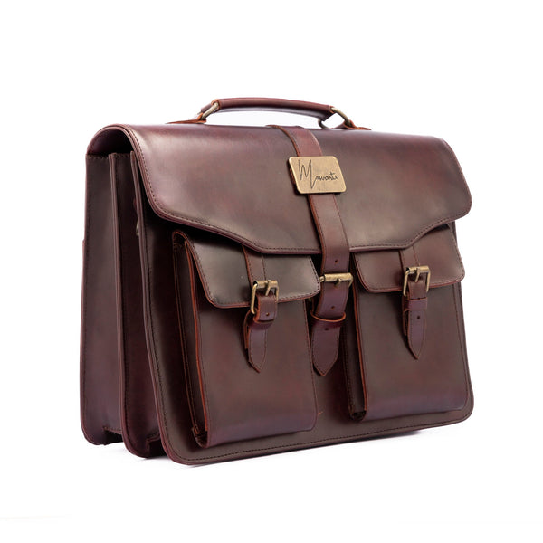 Portafolio 100% CUERO Mod. Messenger ( pull shedron)